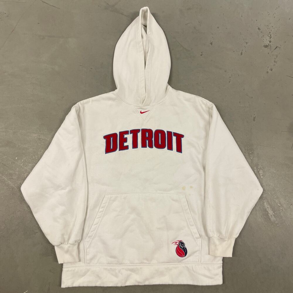 vintage y2k nike middle swoosh Detroit pistons hoodie